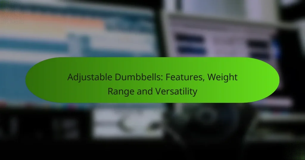 Adjustable Dumbbells: Features, Weight Range and Versatility