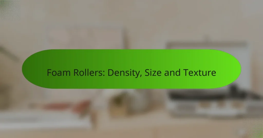 Foam Rollers: Density, Size and Texture