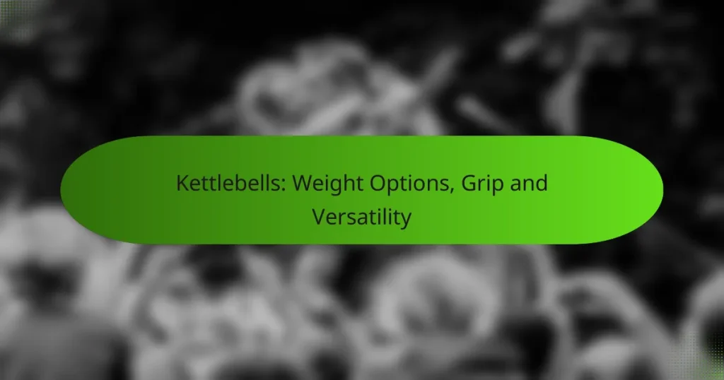 Kettlebells: Weight Options, Grip and Versatility