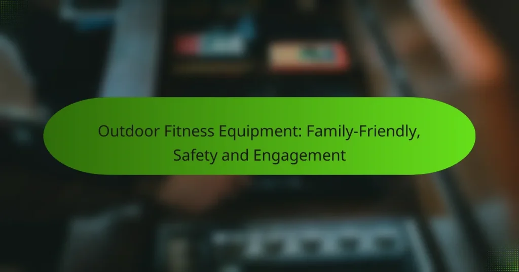 Outdoor Fitness Equipment: Family-Friendly, Safety and Engagement