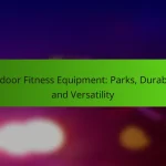 Outdoor Fitness Equipment: Parks, Durability and Versatility