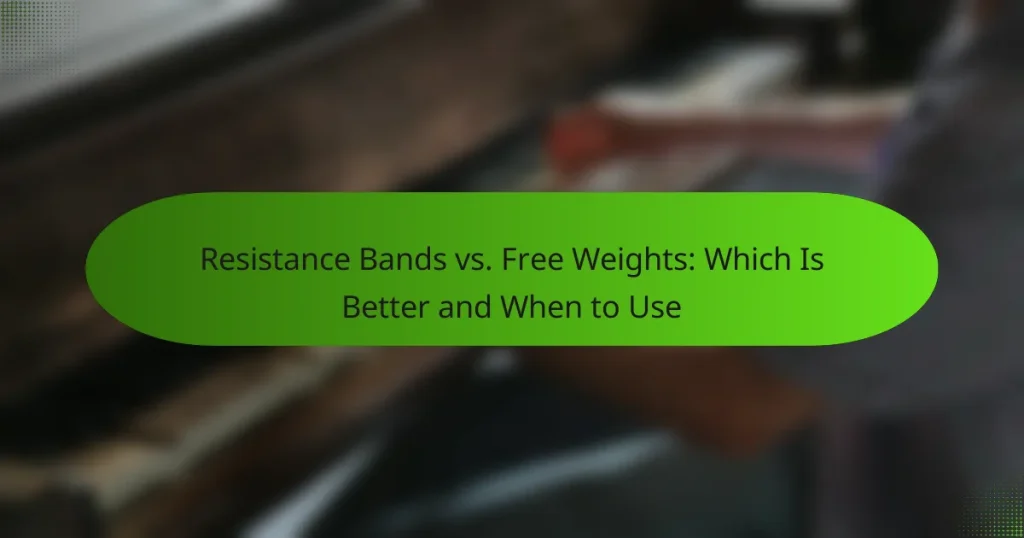 Resistance Bands vs. Free Weights: Which Is Better and When to Use