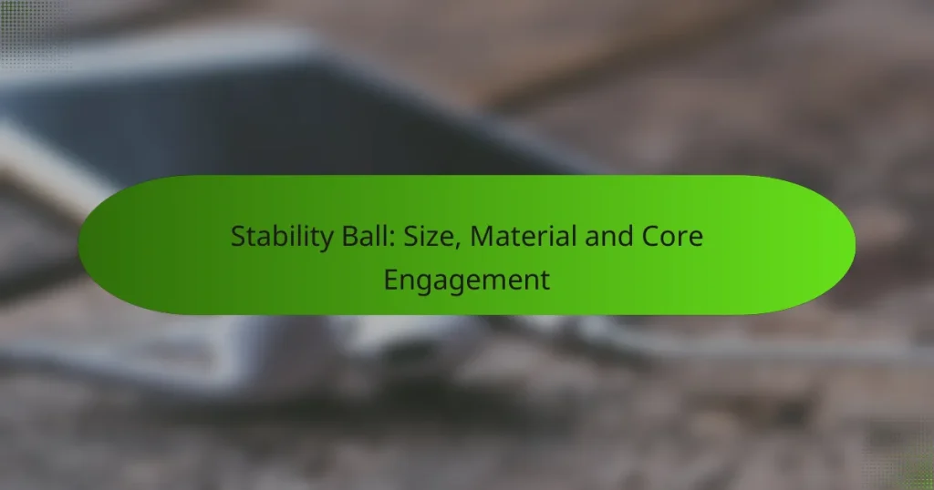 Stability Ball: Size, Material and Core Engagement