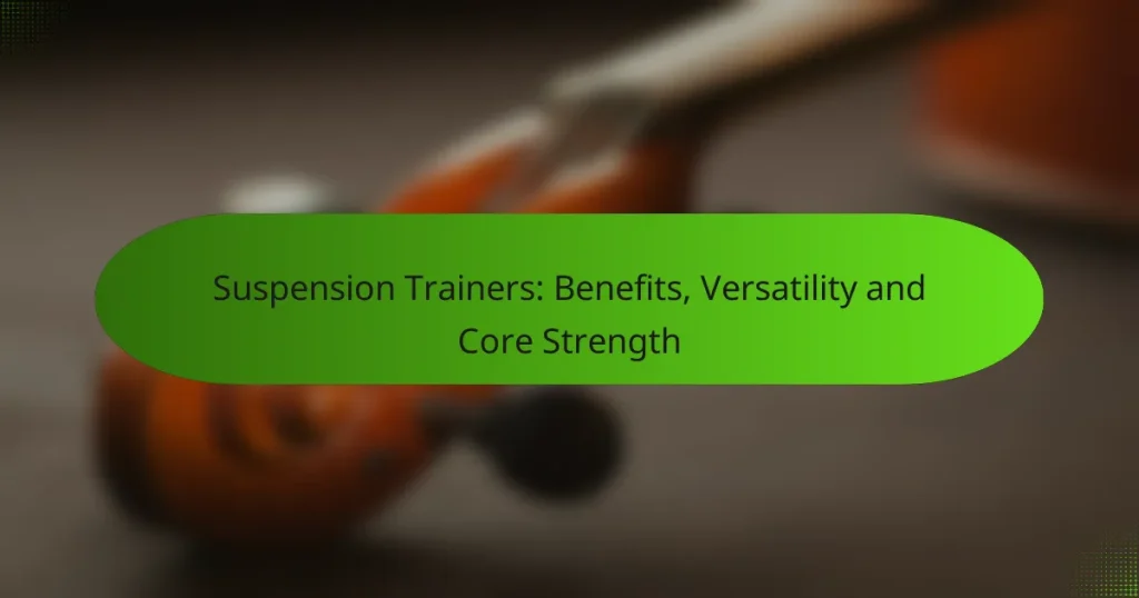 Suspension Trainers: Benefits, Versatility and Core Strength