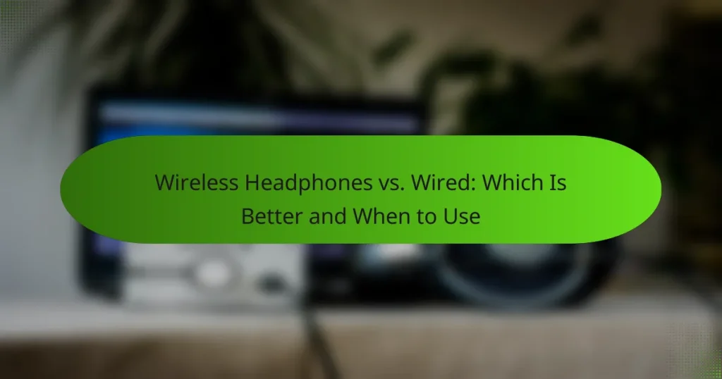 Wireless Headphones vs. Wired: Which Is Better and When to Use