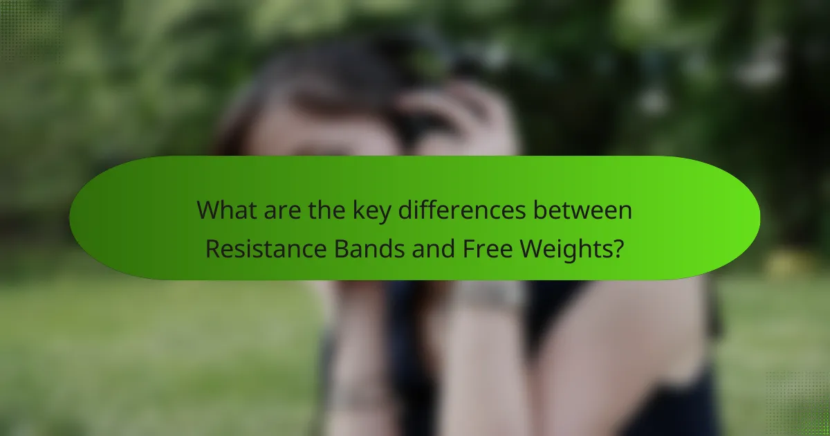 What are the key differences between Resistance Bands and Free Weights?